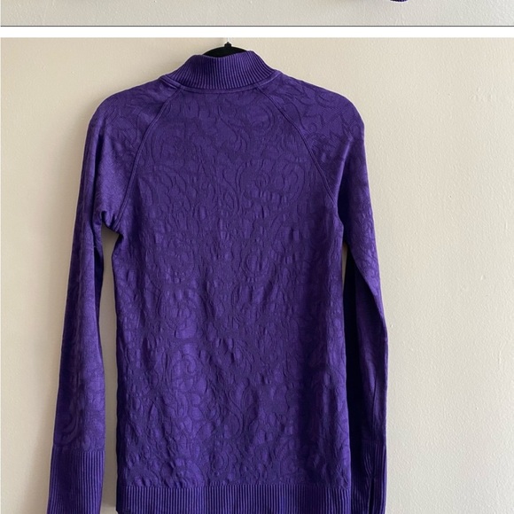 Lululemon Rest Less 1/2 Zip Pullover Long Sleeve Dark Court Purple Sz 6‎ - Picture 6 of 10